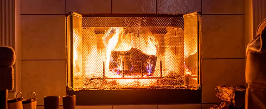 Mendota Hearth Landscape Fireplace Installation in Hallandale Beach, Florida