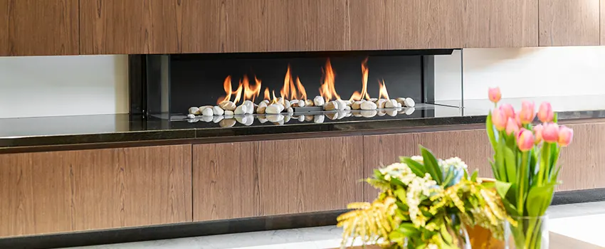 Double-height Fireplace Design Refurbishment in Hallandale Beach, Florida
