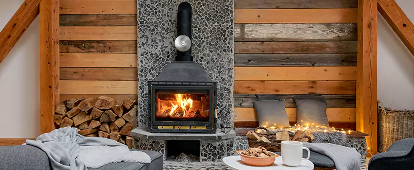 Thelin Hearth Products Direct Vent Gas Stove Fireplace Inspection in Hallandale Beach, Florida